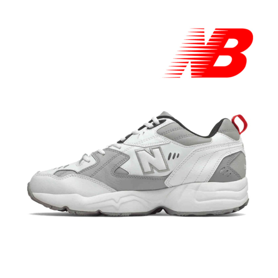 New Balance608 Series v1 Shock Absorbing non-slip Thick sole sports training Shoes White gray