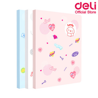 Deli 72493 Display Book แฟ้มสอดเอกสาร A4 มี 30 ซอง (คละลาย 1 ชิ้น) แฟ้ม แฟ้มใส่เอกสาร ซองใส่เอกสาร กระเป๋าใส่เอกสาร