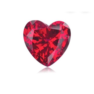 LAB GROWN Heart-Shaped SIAMESE RUBY SIZE10MMX10MMVALENTINESDAY พลอยทับทิมสยาม ทรงหัวใจ size 10mm*10mm ของขวัญวันวาเลนไทน