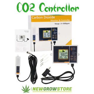 [ส่งฟรี] เข้าใหม่ ปี2023! Co2 Controller เครื่องวัดและควบคุมก๊าซคาร์บอนไดออกไซด์ CO2 Monitor ควบคุมการเปิด-ปิด อัตโนมัติ