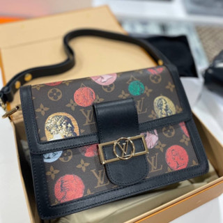 กระเป๋า Louis Vuitton Dauphine Bag ( รุ่นนี้มีสายยาวให้2เส้นตามเเบบของเเท้  งาน Vip หนังแท้ 💛