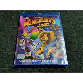 Blu-ray ภาพยนตร์แอนิเมชั่นสุดฮา "Madagascar 3: Europes Most Wanted / มาดากัสการ์ 3 ข้ามป่าไปซ่าส์ยุโรป" (2012)