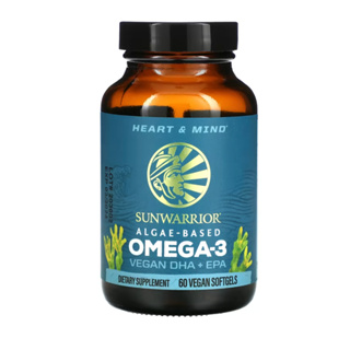 Sunwarrior Algae-Based Omega-3 Vegan DHA+EPA 60 Vegan Softgels