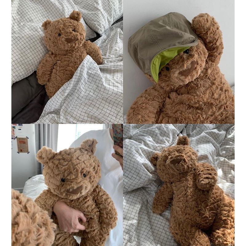 [ พร้อมส่ง ] ตุ๊กตาหมี teddy bear หมีสีน้ำตาล ของขวัญวันเกิด ของขวัญรับปริญญา หมีขนนุ่ม