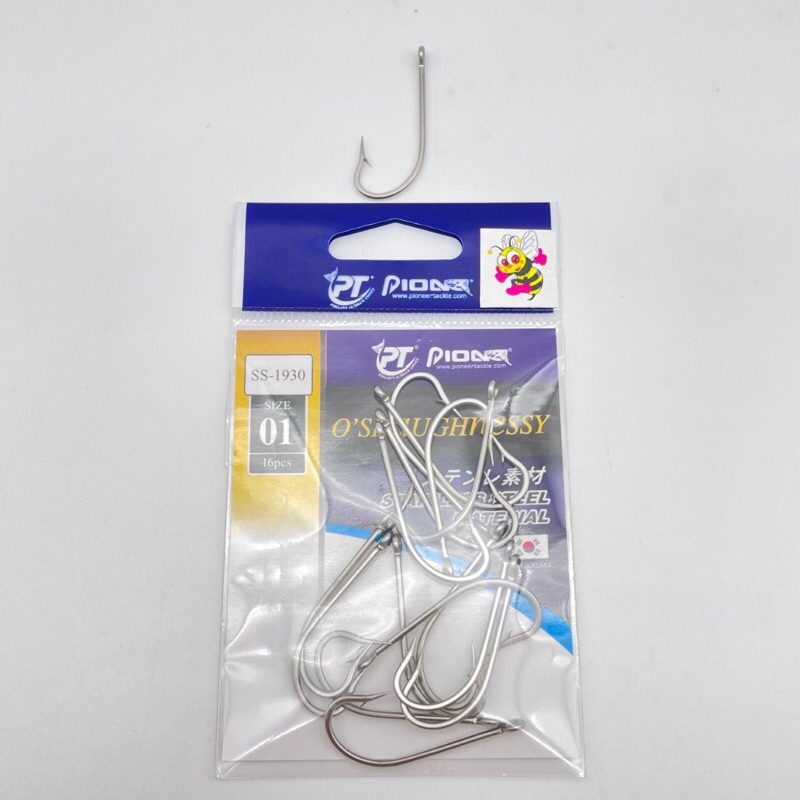 เบ็ดกล่องไพโอเนียร์ PIONEER SS-1930 เบ็ดก้านยาว สแตนเลส (แท้ 100%)