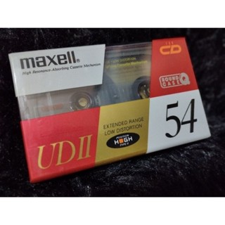 Maxell UDII 54 เทปเปล่าโครเมี่ยมซีลในห่อ High Position Type II 54 นาที