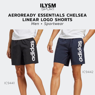 Adidas AEROREADY ESSENTIALS CHELSEA LINEAR LOGO SHORTS กางเกงออกกำลังกาย ขาสั้น ลิขสิทธิ์แท้!! (IC9441,IC9442)