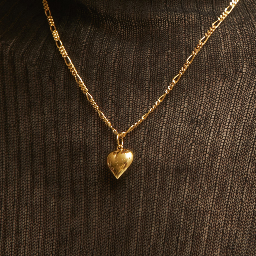 MORE - Heart single pendant with hoop Medium จี้สร้อยคอ Heart ขนาดกลาง