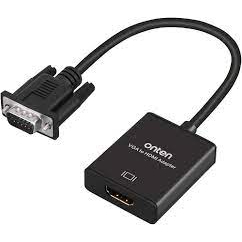 CONVERTER VGA TO HDMI+AUDIO​ ONTEN สีดำ