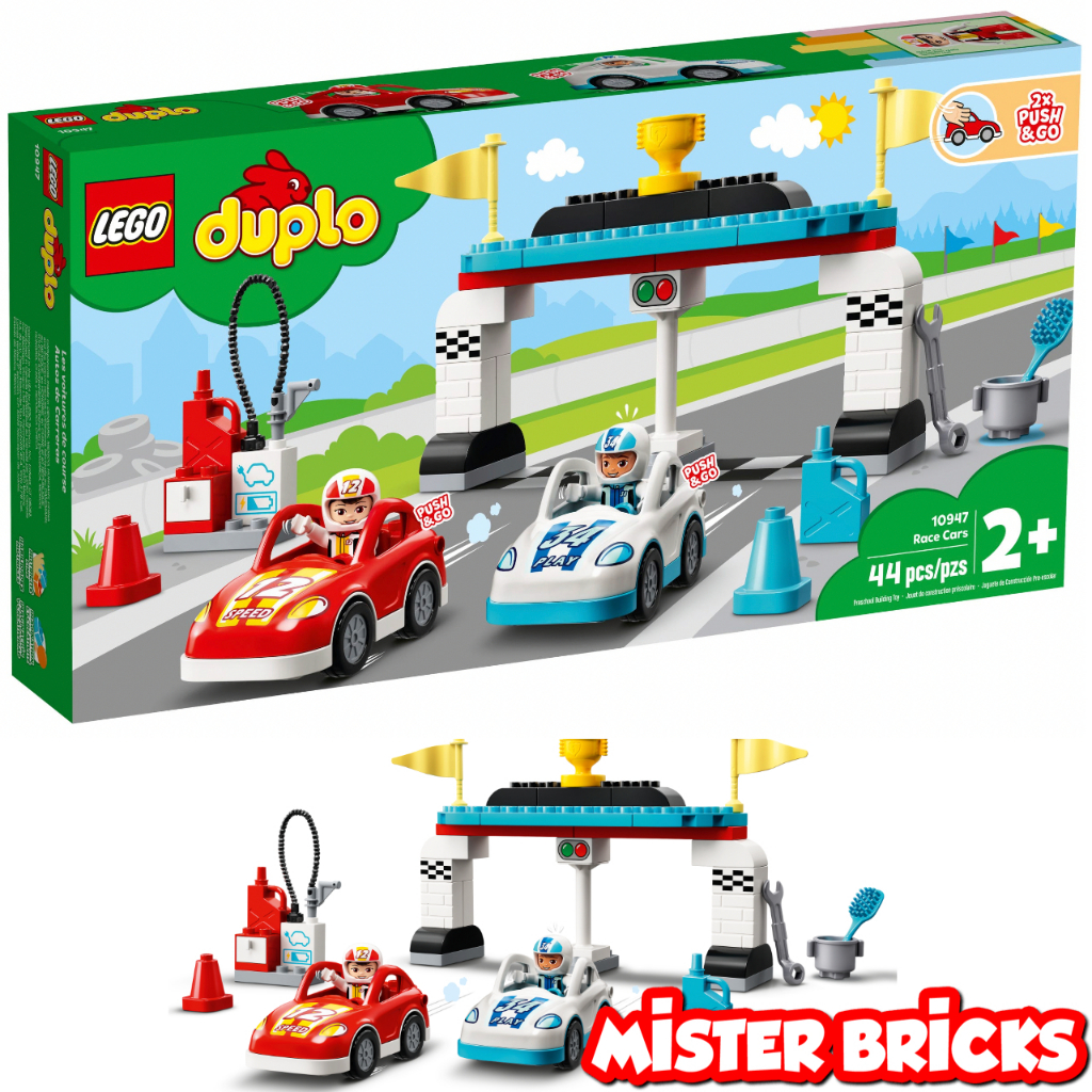 LEGO® 10947 DUPLO® Race Cars - Fun and Colorful Racing Building Set for Toddlers
