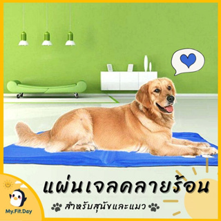 Pet Cool mat แผ่นรองนอนเจลเย็น สำหรับตว์เลี้ยง แบบหนา เย็นสบาย แผ่นเจลเย็น ที่นอนเย็น แผ่นทำความเย็น ที่นอนสัตว์เลี้ยง