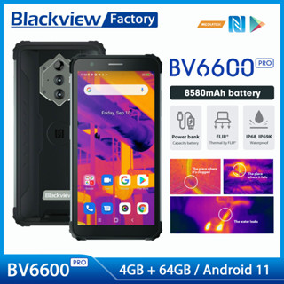 Blackview BV6600 Pro Rugged Smartphone Thermal Imaging Camera FLIR® 4GB+64GB Android 11 Mobile Phone 8580mAh NFC Cellpho