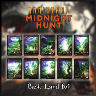 [MTG] [LAND] [MID] Basic Land Innistrad : Midnight Hunt (268-277) [FOIL] [ENG] (การ์ดเมจิค / Magic the Gathering)