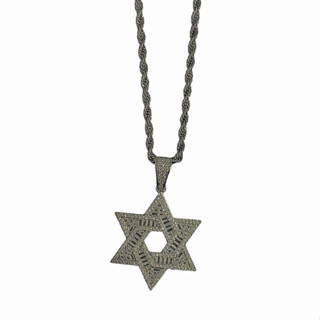 MR GOLD PD STAR OF DAVID SILVER