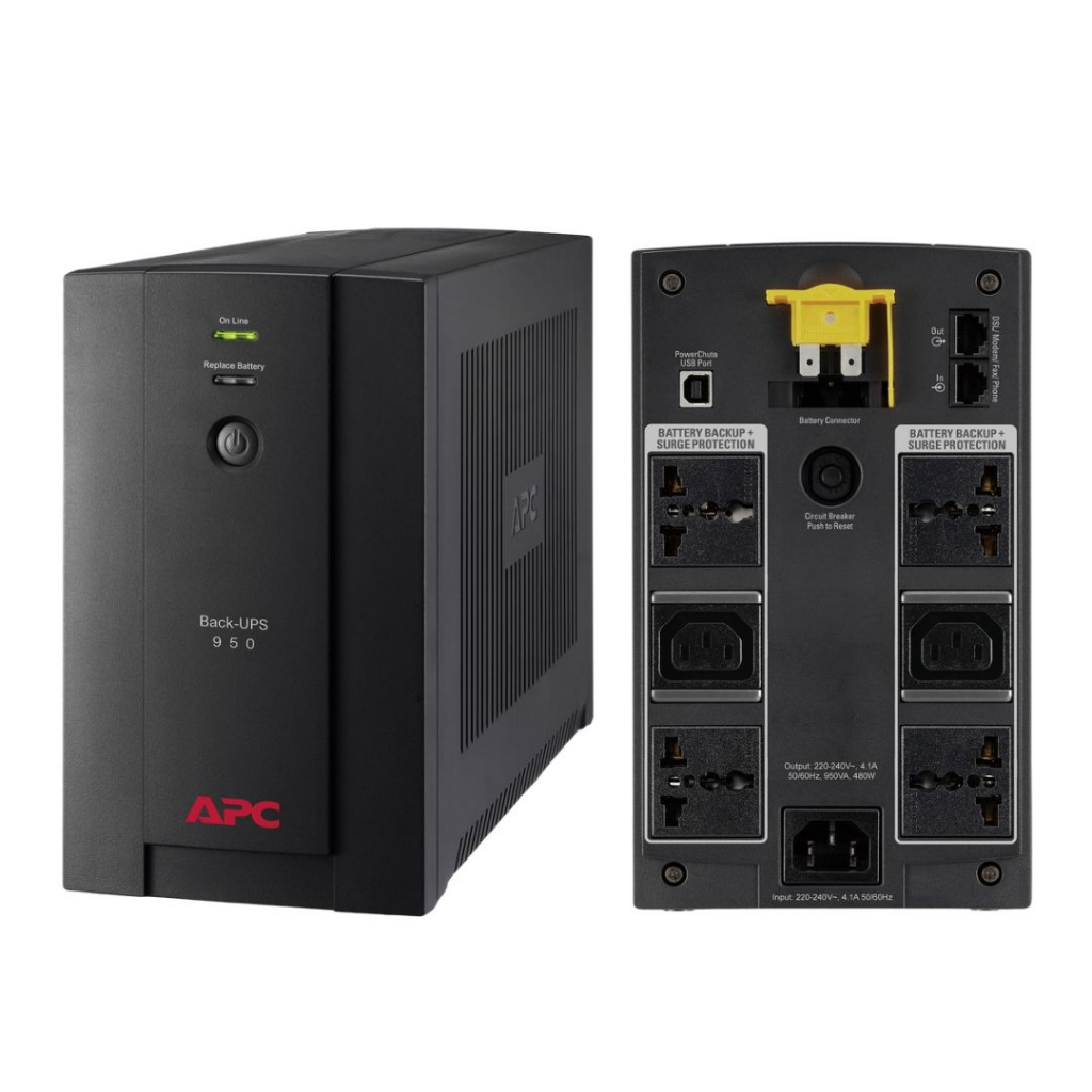 เครื่องสำรองไฟ APC BACK-UPS BX700U-MS / APC BACK-UPS BX950U-MS (มือสอง)