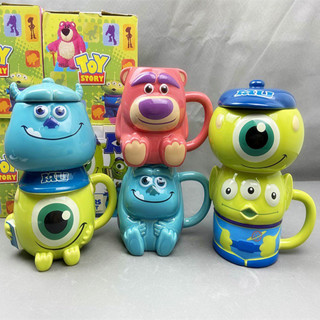 แก้วกาแฟ #toystory และ #monsterinc น่ารัก มี 6 แบบ งานเซรามิค ขนาด 400 มิล