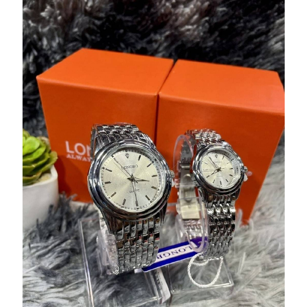 นาฬิกา Longbo 👉🏻สายเลส   งานแท้ 100% พร้อมกล่องแบรนด์ Code:W4D080266