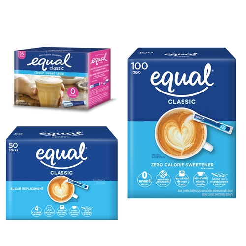 (มี 3 ขนาด) Equal Classic Sweet Taste Zero Calorie Sweetener อิควล คลาสสิค วัตถุให้ความหวานแทนน้ำตาล