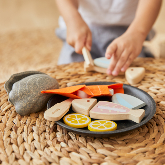 PlanToys طبق مأكولات بحرية خشبي 3632 — صورة 3
