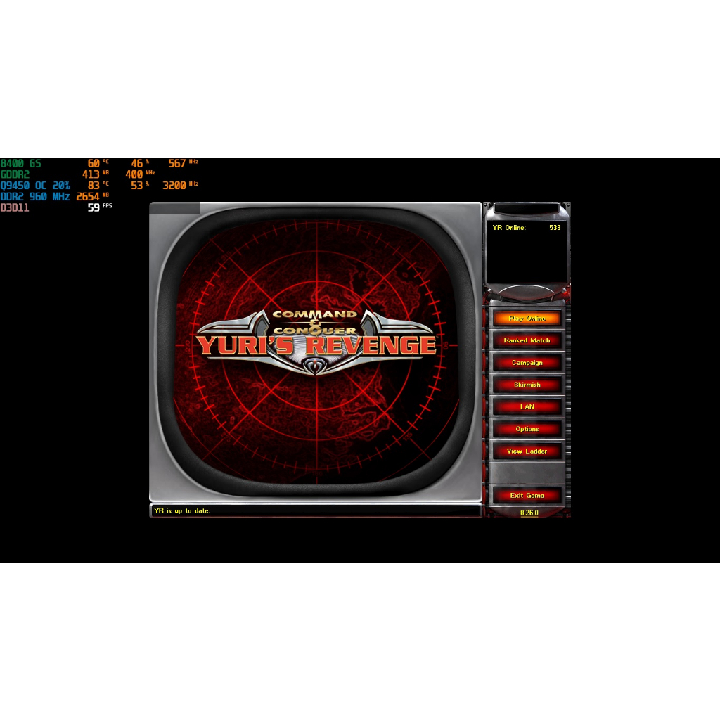 8400 GS ในตำนาน ใช้เล่นเกม Yuri BattleRealms ส่งฟรี