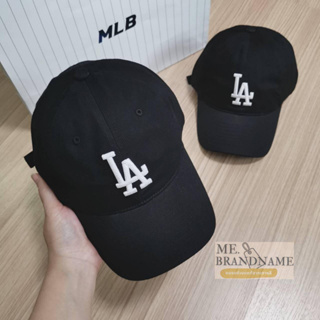 ของแท้ 💯% MLB N-Cover Slider Cap หมวกสีดำ logo LA ⚫️⚫️