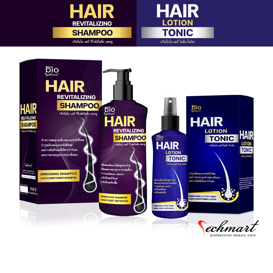 SET Green bio HAIR REVITALIZING SHAMPOO & Green bio HAIR LOTION TONIC