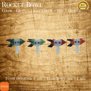 Rocket Bowl Orange / Red  / Light Green / Green