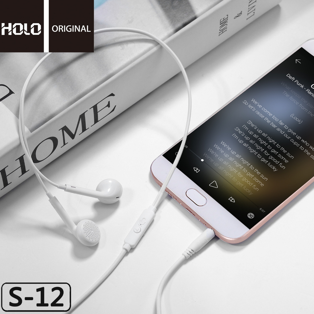 หูฟัง Holo S-12 STEREO SOUND For Ios & Android (ของแท้ 100%) ราคา ถูกที่สุด ดีลบีเคเค แกลเลอรีภาพที่ 7