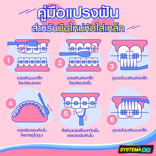 SYSTEMA OD แปรงสีฟัน ซิสเท็มมา โอดี สำหรับคนจัดฟัน คละสี