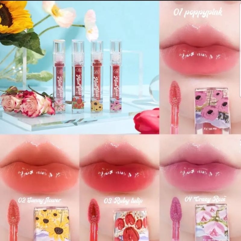 SALE! ก่อนหมดรุ่น🔥 ลิปทิ้นท์กลอสจีวาน่า 💕 ลิปกลอสดอกไม้ 🌹🌻🌸