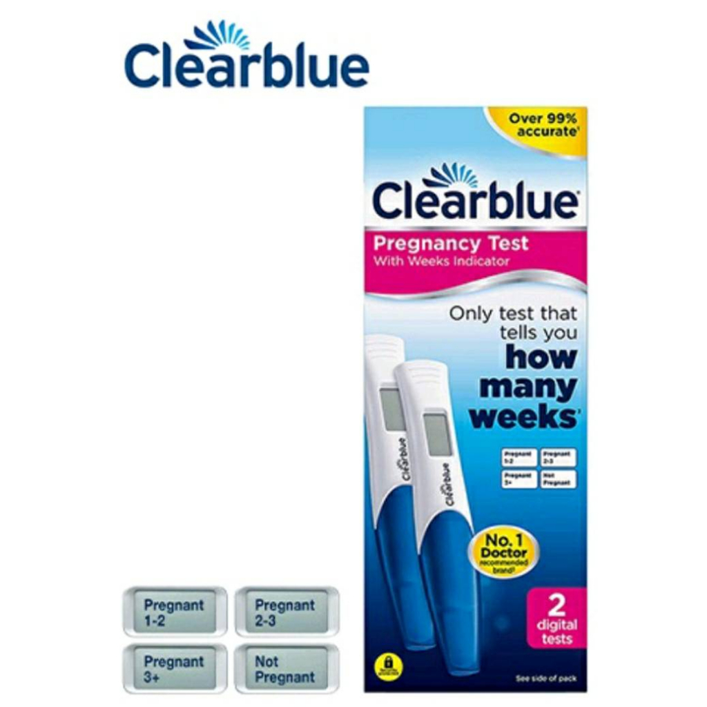 💕ส่งด่วน//ส่งทุกวัน💕ชุดตรวจครรภ์แบบบอกอายุครรภ์ Clearblue ดิจิตอล ที่ตรวจครรภ์ (แบ่งขาย)💕