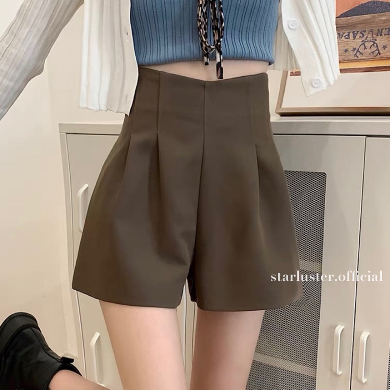 กางเกงขาสั้น Candy Barbie ทรงบอลลูน เอวV เก็บพุง คนสะโพกใหญ่ใส่ได้ไม่โป๊ะ