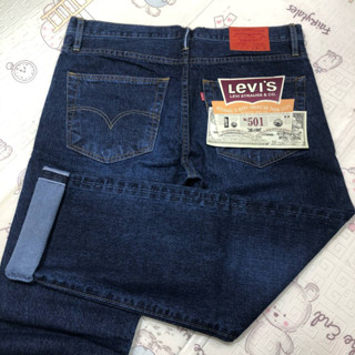 Jeans L-e-v-i-s 501 Top Mexico, red line, straight-leg jeans, Levis jeans, button crotch