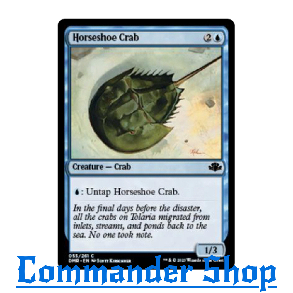 Horseshoe Crab (Creature - Crab) Blue Mv3 Pw1/Tn3 Untap การ์ดเกม Magic The Gathering (MTG)