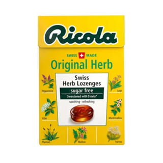 ริโคลา ลูกอมสมุนไพร ไม่มีน้ำตาล 40 กรัม - Ricola Orginal Herb Sugar Free Candy 40g