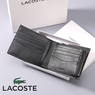 กระเป๋าสตางค์ กระเป๋าสตางค์ผู้ชาย ใบสั้น *Lacoste_สามารถใช้กระเป๋าการ์ดเป็นของขวัญวันเกิดได้