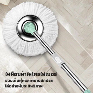 ผ้าม๊อบ ขนาด16cm ผ้าถูพื้น ผ้าม๊อบไมโครไฟเบอร์ ดูดซับดีเยี่ยม ช่วยเก็บฝุ่นและคราบสกปรกอย่างมีประสิทธิภาพ ไม้ถูพื้น