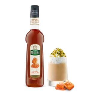 Mathieu Teisseire น้ำเชื่อมกลิ่นคาราเมลเกลือทะเล 700 มล. (Sea Salt Caramel Syrup) ไซรัปสำหรับกาแฟ ลาเต้ และมิลค์เชค