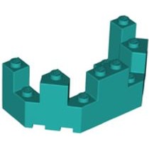 ชิ้นส่วนเลโก้ Lego Part Castle Turret Top 4 x 8 x 2 1/3 (6066) ราคา/ชิ้น