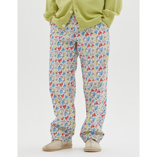 ALAND WKNDRS UFS SS21_WKNDRS_FLORAL OXFORD PANTS_WHITE_PANTS