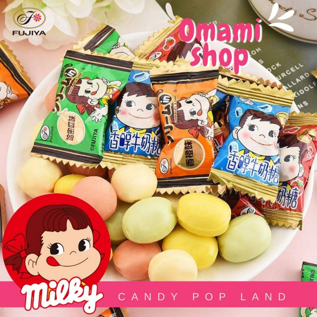 💥ใหม่💥ลูกอมนม Fujiya Milky Candy ลูกอมนมญี่ปุ่น ห่อ(50-100กรัม) ลูกอมนมฮอกไกโด ของแท้ 🇯🇵 milk candy