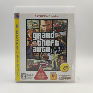 GRAND THEFT AUTO IV [the Best] แผ่นสภาพดี มีแผ่นที่ มุมกล่องมีตำหนิ PlayStation 3 PS3 มีกล่องใสสวมเพื่อเก็บสะสมให้