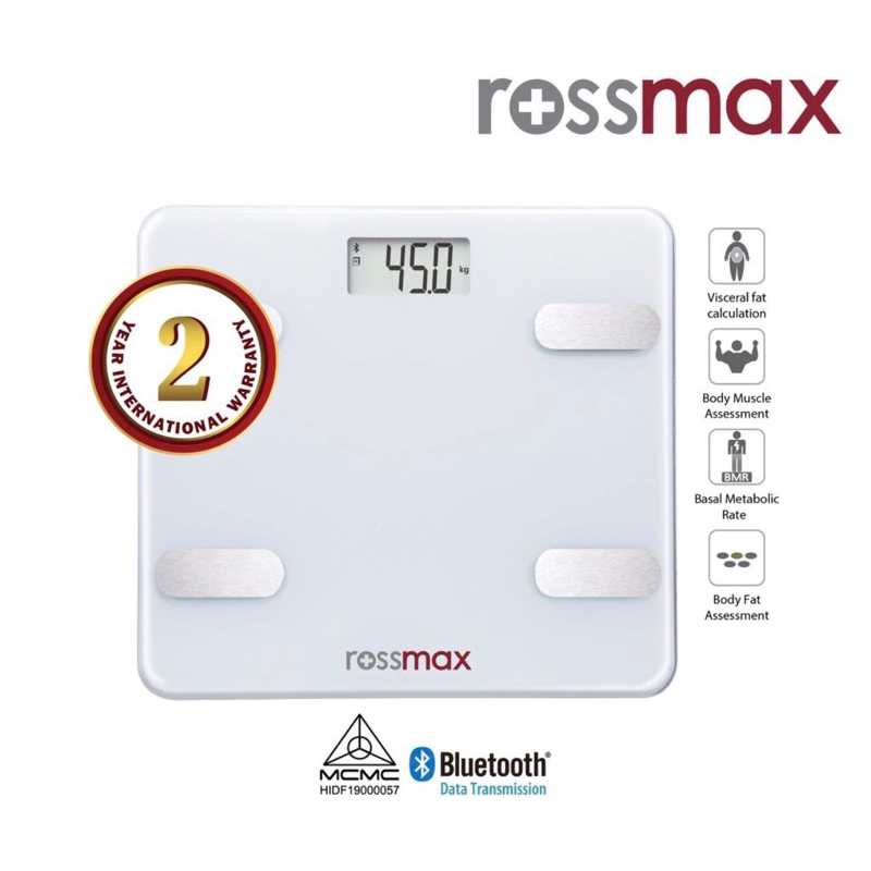 เครื่องชั่งน้ำหนัก Rossmax WF262 (Body Fat Monitor with scale)