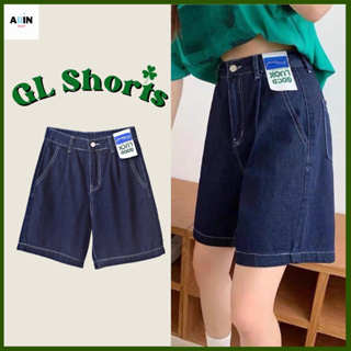 พร้อมส่ง🪀GL Short Jeans กางเกงยีนส์ ขาสั้น เอวสูง เสื้อผ้าสไตล์เกาหลี