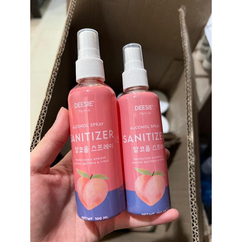 สเปรย์แอลกอฮอล์  🍑 สเปรย์ DEESIE กลิ่นหอมลูกพีช