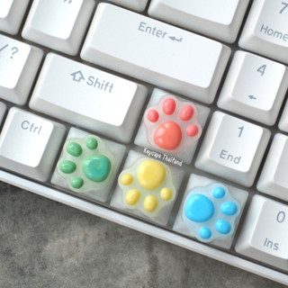 (พร้อมส่ง) ❗️ keycaps คีย์แคป อุ้งเท้าแมว สำหรับ mechanical keyboard