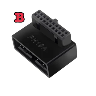 อะแดปเตอร์แปลง usb 3.0 19pin/20pin ข้องอ 90 องศา