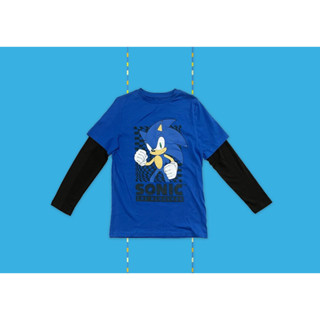 ✅ [9-10Y] Sonic The Hedgehog Long Sleeve Shirt เสื้อยืดแขนยาว โซนิค เดอะเฮดช๊อก