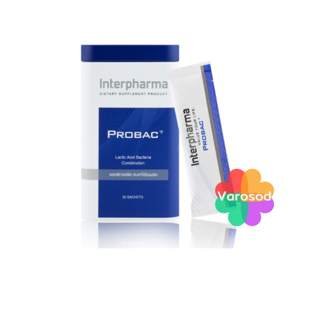 📌Exp.16/02/2027 Probac7 30 ซอง โปรไบโอติก พรีไบโอติก Interpharma Probac 7