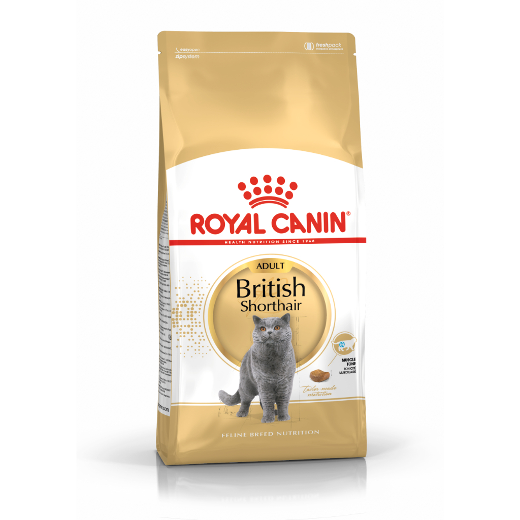 Royal Canin BRITISH SHORTHAIR ADULT 400g อาหารเม็ด สำหรับแมวโตพันธุ์บริติช ชอร์ตแฮร์